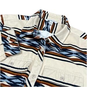 LL Bean Signature Shirt Women’s M R Archive 1958 Chamois Cloth Aztec Striped